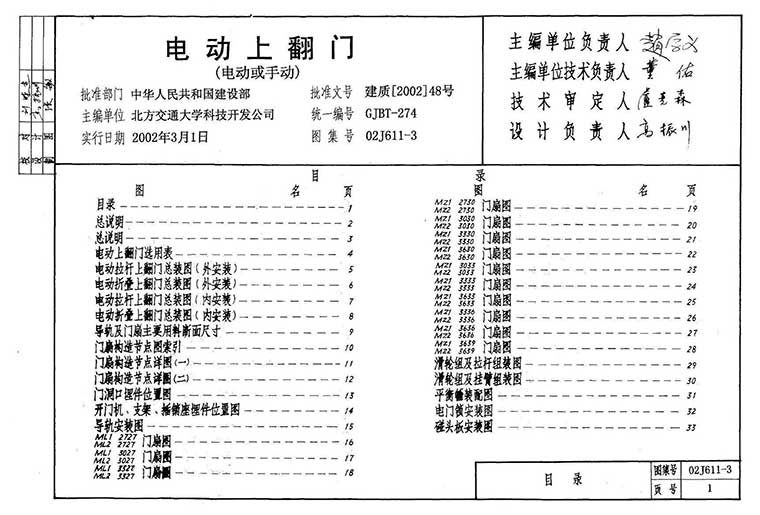 02J611-3,压型钢板及夹心板大门,专业建筑博客